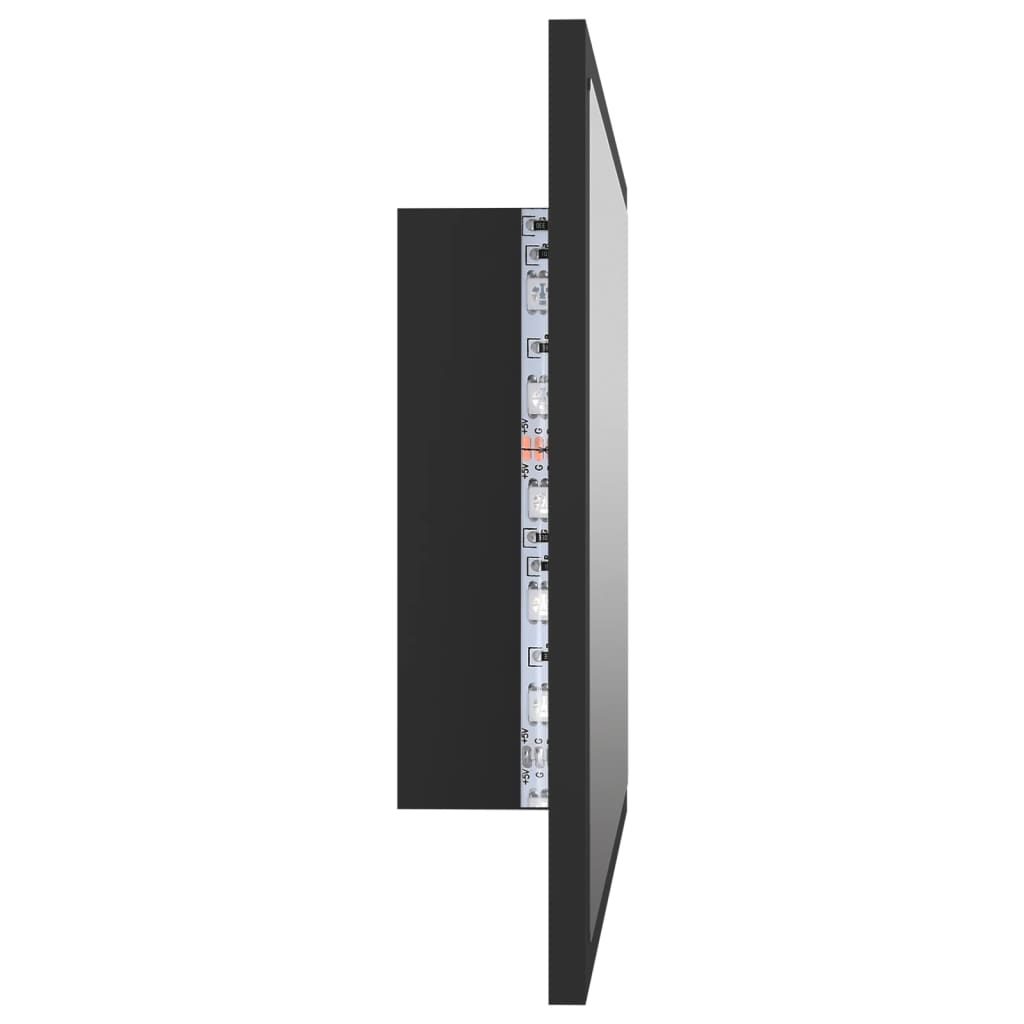 vidaXL Bathroom Mirror LED Wall Mounted Vanity Mirror for Powder Room Acrylic-1