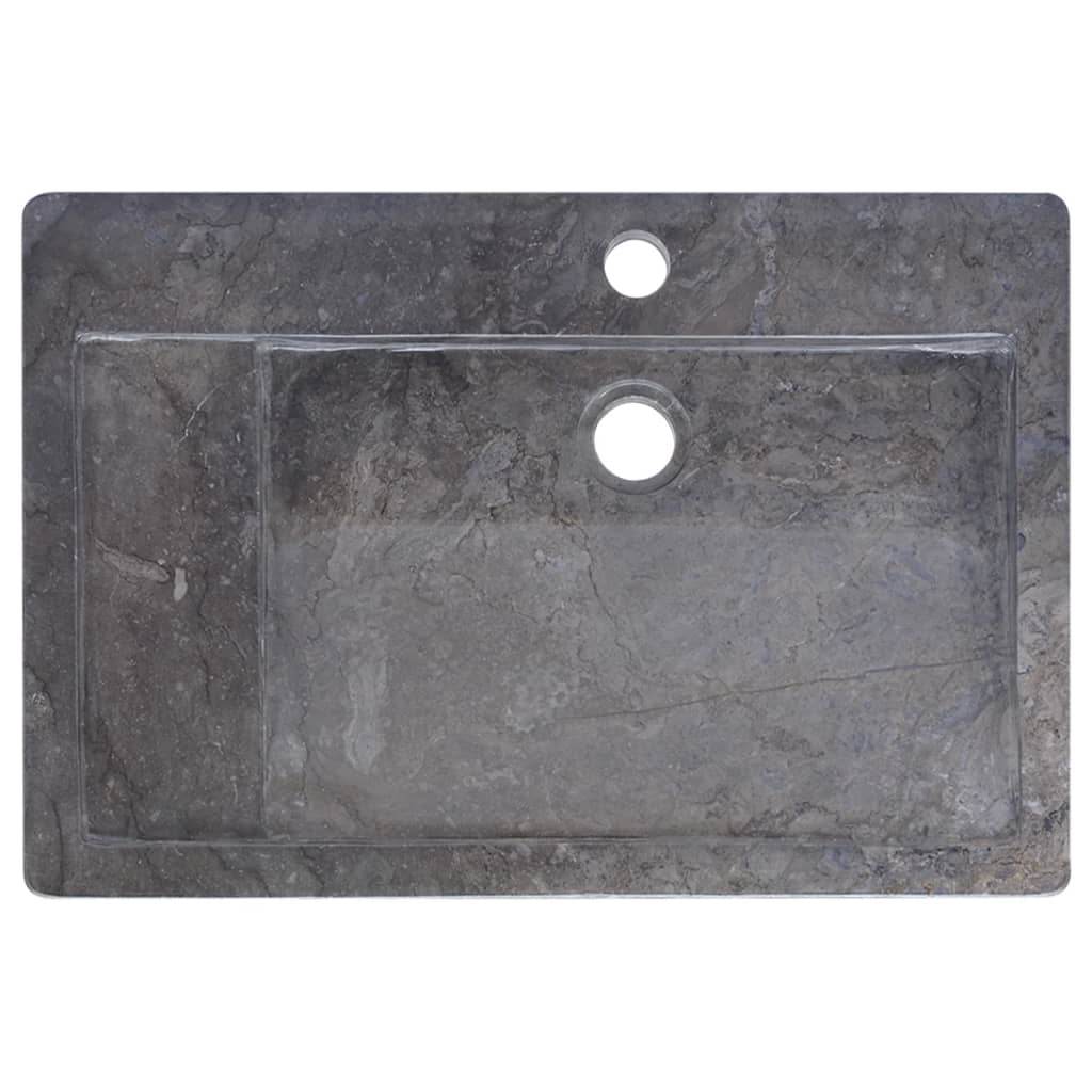 vidaXL Wash Basin Vanity Sink Small Countertop Wash Basin Bathroom Sink Marble - Loft&Timber