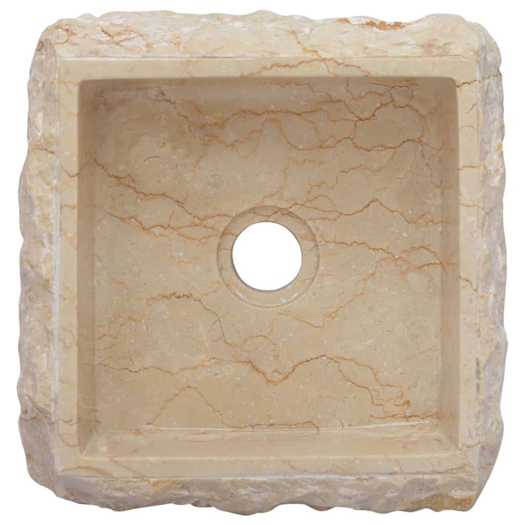 vidaXL Sink Above Counter Vanity Sink Natural Stone Basin for Bathroom Marble - Loft&Timber