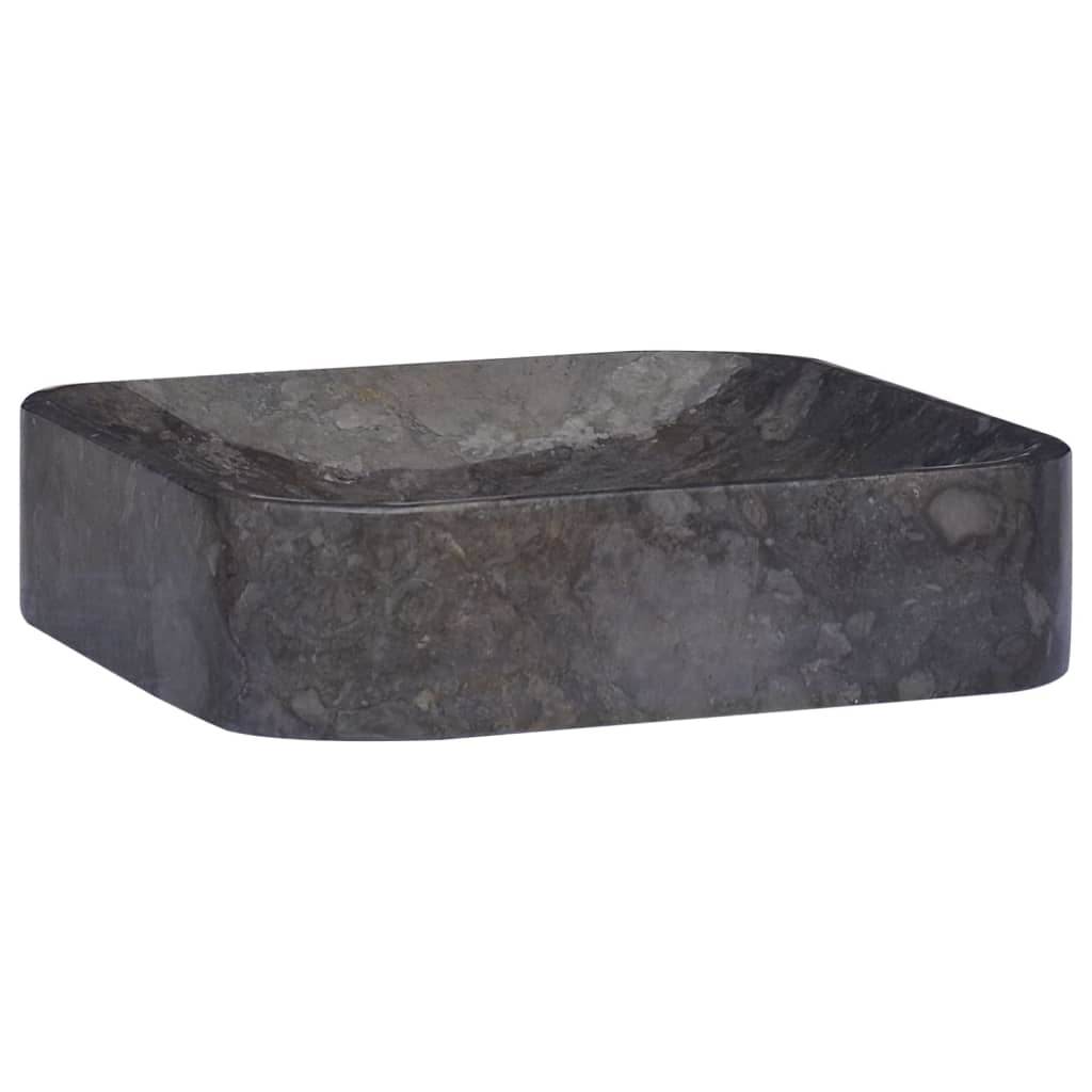 vidaXL Sink Above Counter Vanity Wash Basin Vessel Sink for Bathroom Marble - Loft&Timber