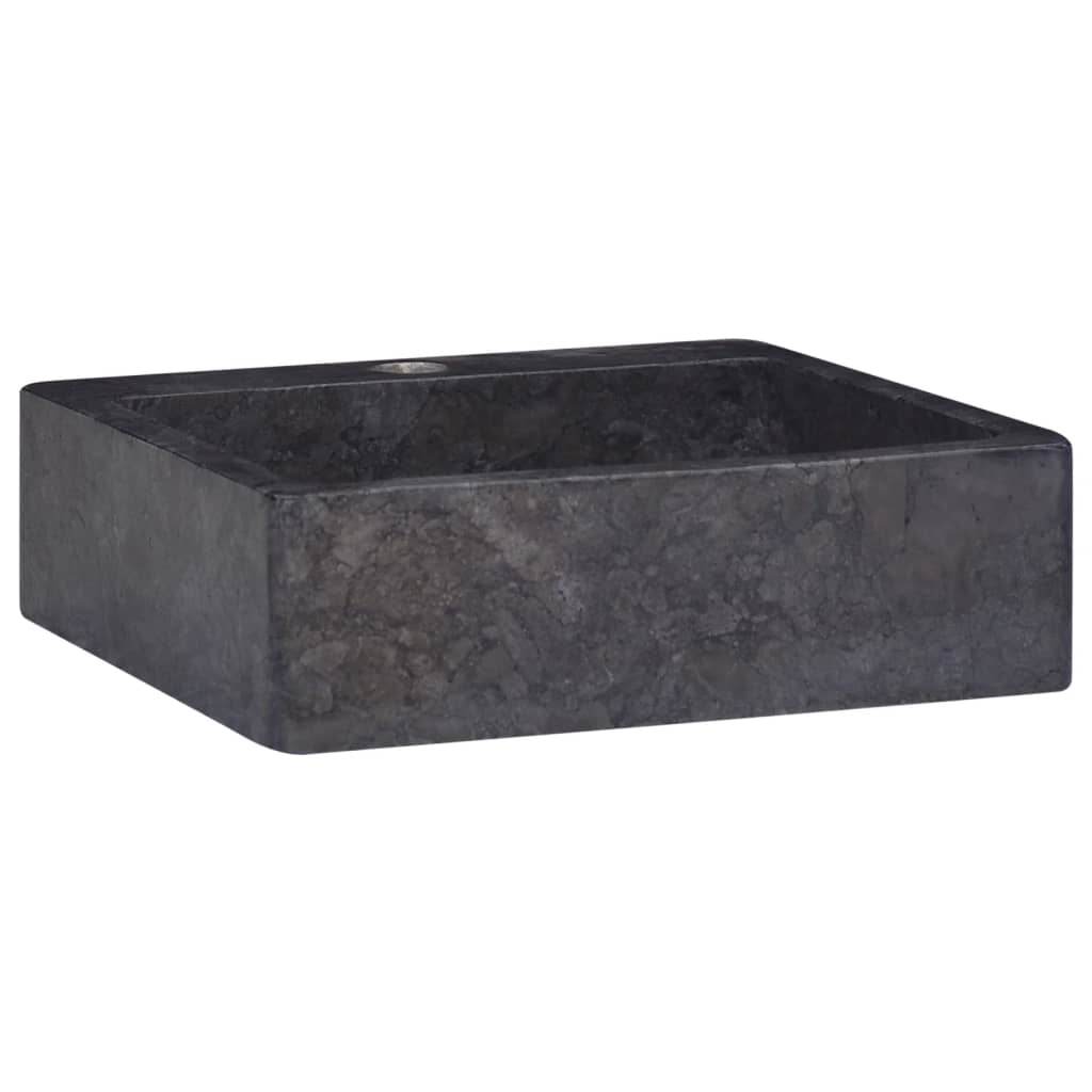 vidaXL Sink Above Counter Vanity Wash Basin Vessel Sink for Bathroom Marble - Loft&Timber
