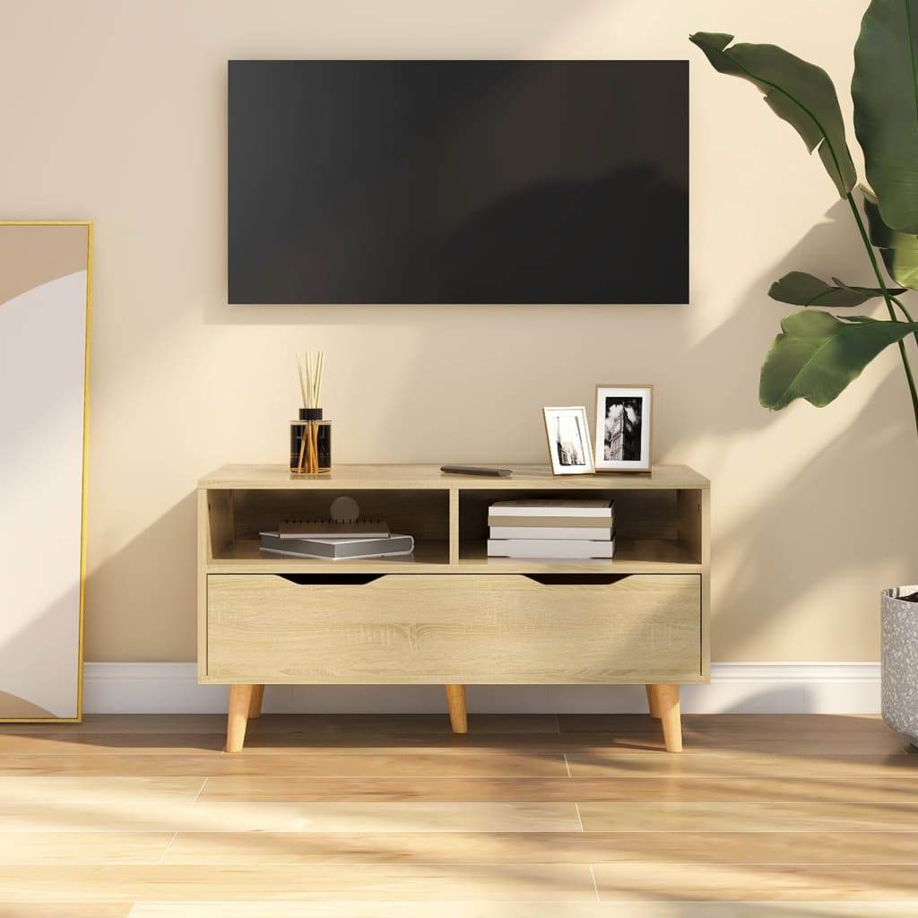 vidaXL TV Stand TV Console Sideboard TV Unit Home Media Unit Engineered Wood - Loft&Timber