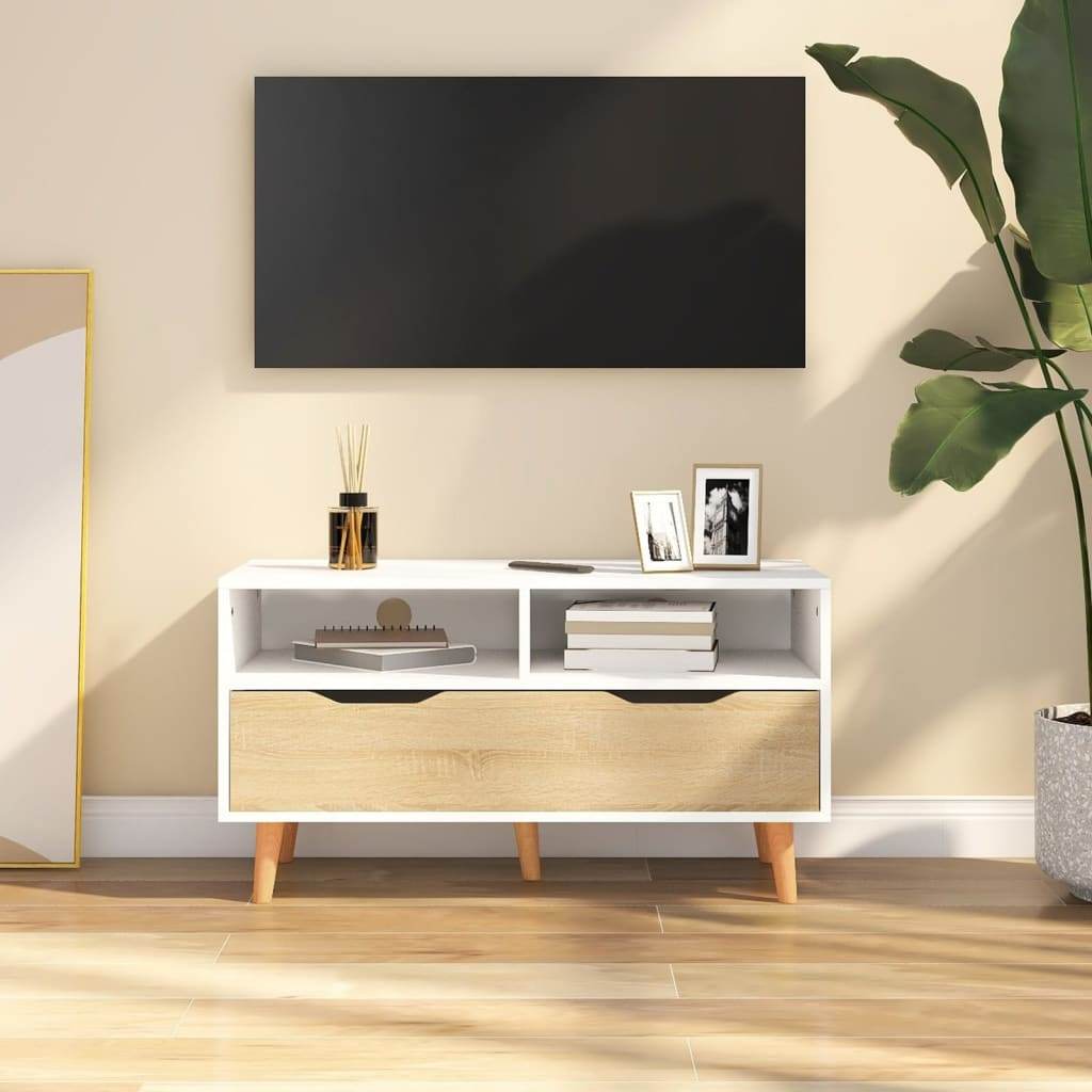 vidaXL TV Stand TV Console Sideboard TV Unit Home Media Unit Engineered Wood - Loft&Timber