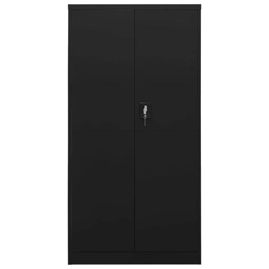 vidaXL Storage Cabinet with a Lock Storage Locker Storage Organizer Steel - Loft&Timber