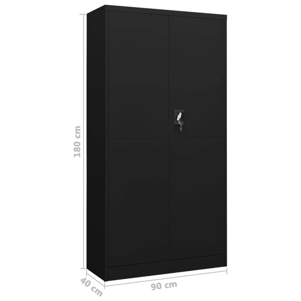 vidaXL Storage Cabinet with a Lock Storage Locker Storage Organizer Steel - Loft&Timber