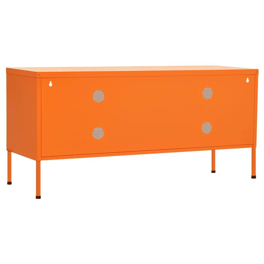 vidaXL TV Stand TV Unit Sideboard Home TV Console Media Unit Cupboard Steel - Loft&Timber