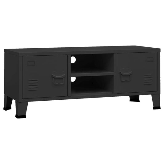 vidaXL TV Stand TV Console Sideboard TV Unit Home Media Unit Cupboard Metal - Loft&Timber