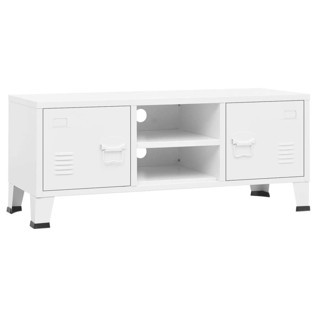 vidaXL TV Stand TV Console Sideboard TV Unit Home Media Unit Cupboard Metal - Loft&Timber