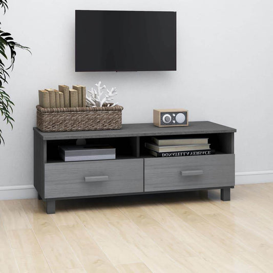 vidaXL TV Stand TV Console Sideboard TV Unit Cupboard HAMAR Solid Wood Pine - Loft&Timber