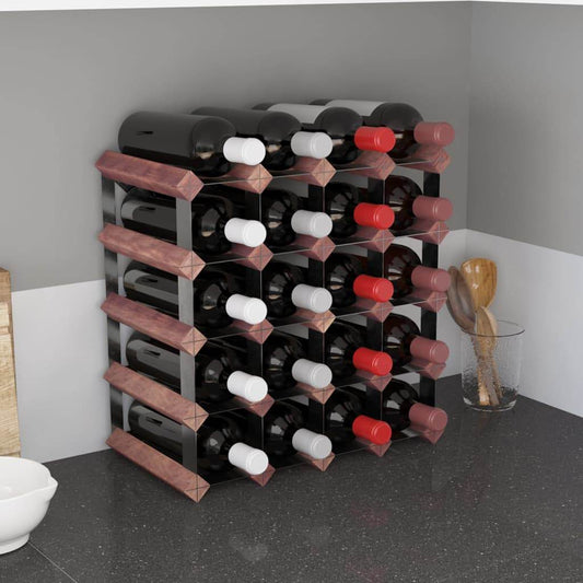 vidaXL Countertop Wine Rack Bottle Holder Wine Storage Organizer Solid Wood - Loft&Timber