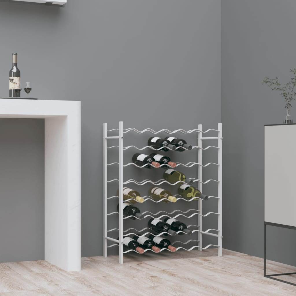 vidaXL Wine Rack Bottle Holder Wine Storage Organizer for Pantry Kitchen Metal - Loft&Timber