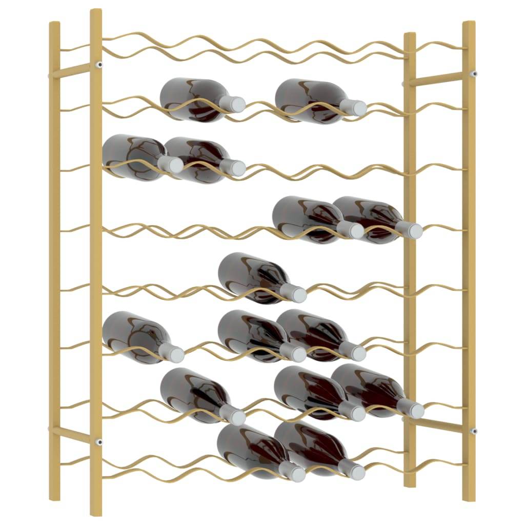vidaXL Wine Rack Bottle Holder Wine Storage Organizer for Pantry Kitchen Metal - Loft&Timber