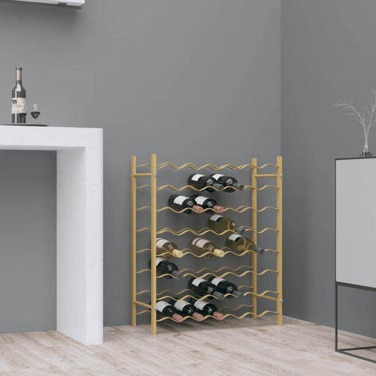 vidaXL Wine Rack Bottle Holder Wine Storage Organizer for Pantry Kitchen Metal - Loft&Timber