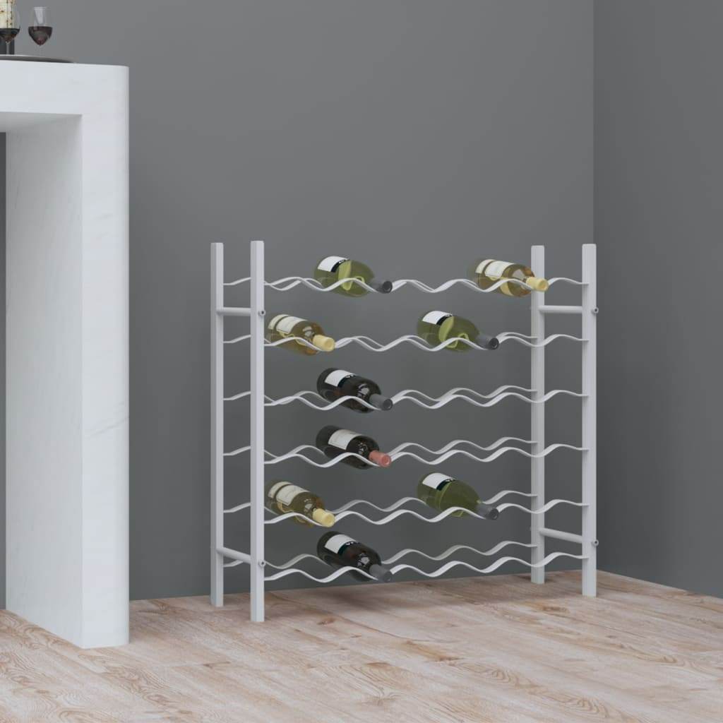 vidaXL Wine Rack Bottle Holder Wine Storage Organizer for Pantry Kitchen Metal - Loft&Timber