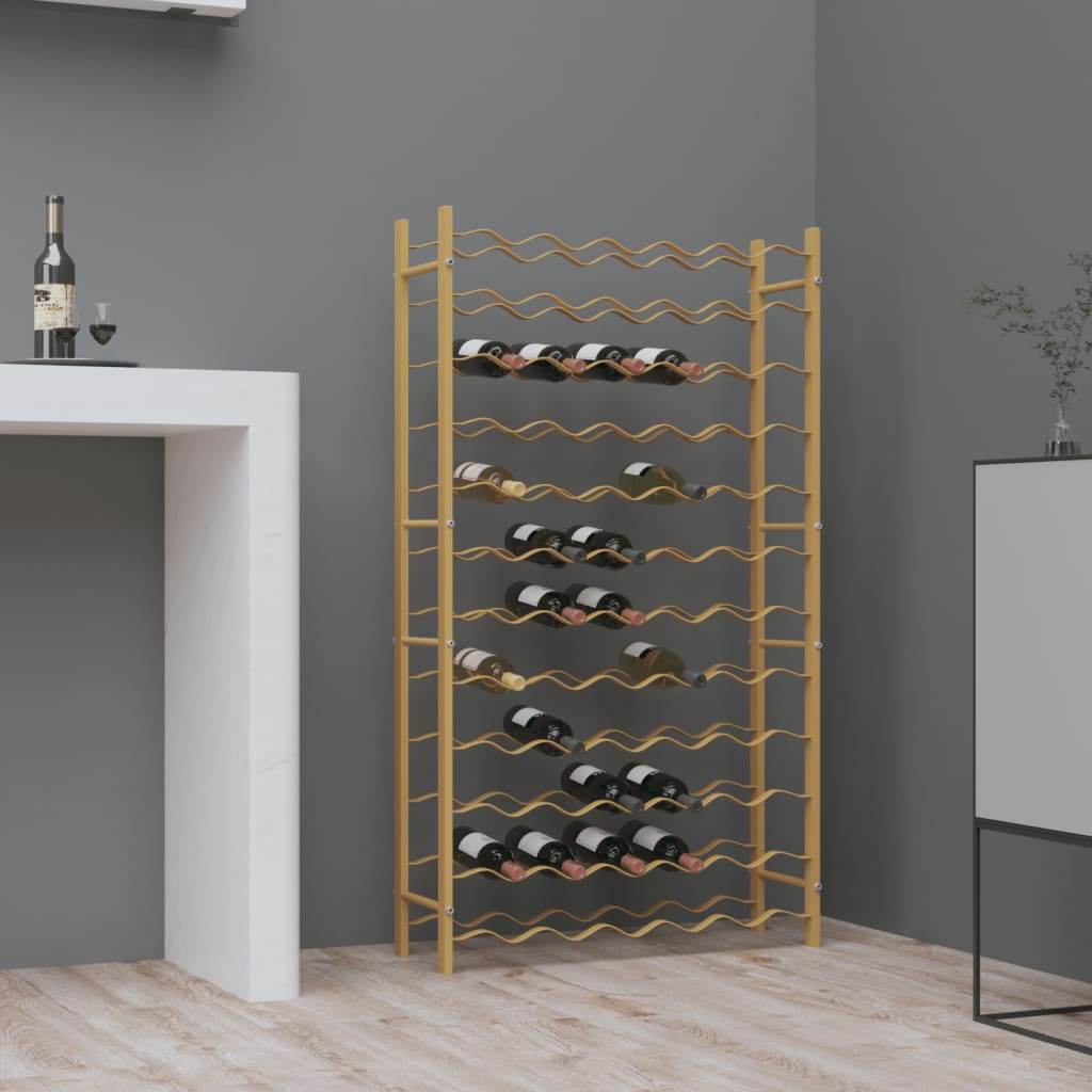 vidaXL Wine Rack Bottle Holder Wine Storage Organizer for Pantry Kitchen Metal - Loft&Timber