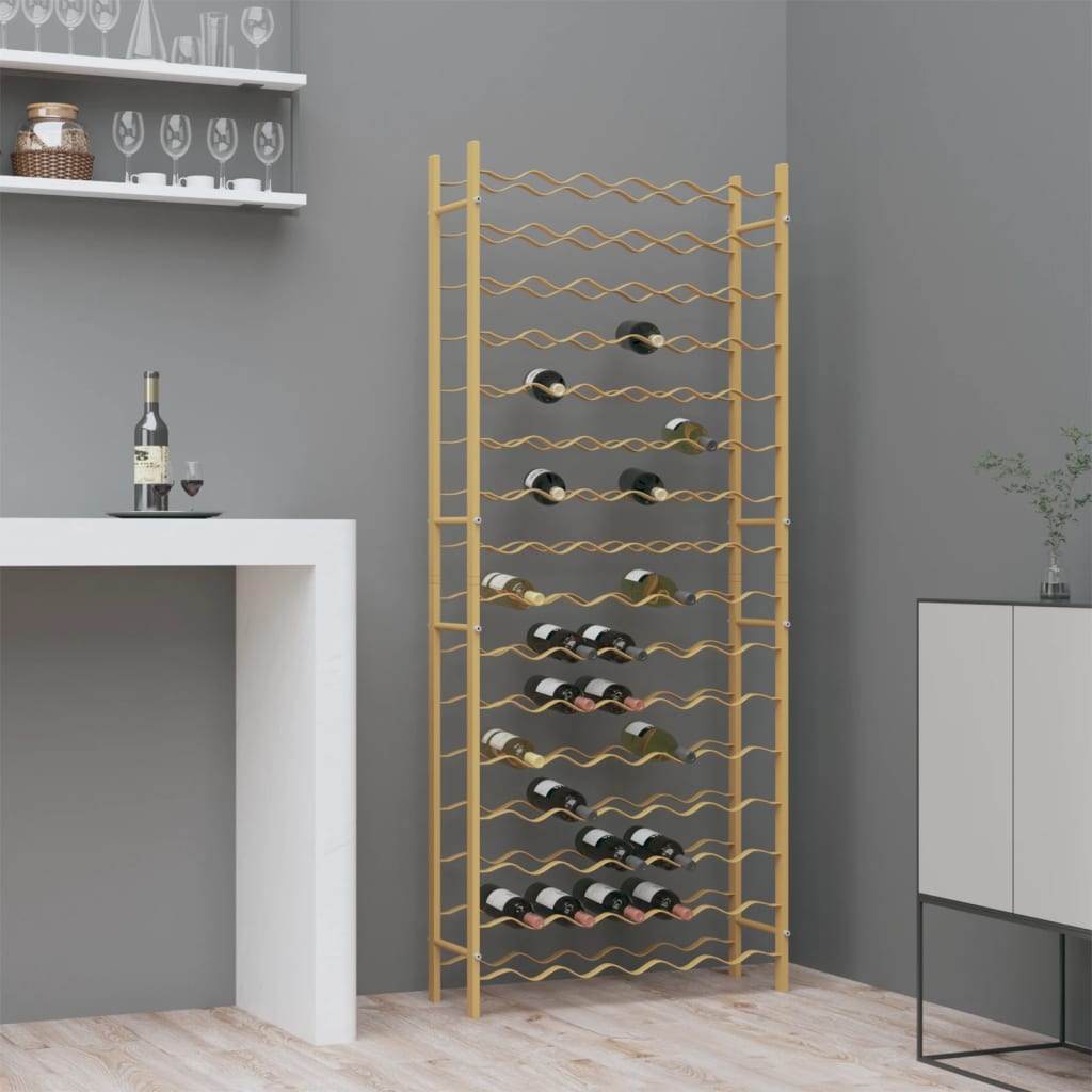 vidaXL Wine Rack Bottle Holder Wine Storage Organizer for Pantry Kitchen Metal - Loft&Timber