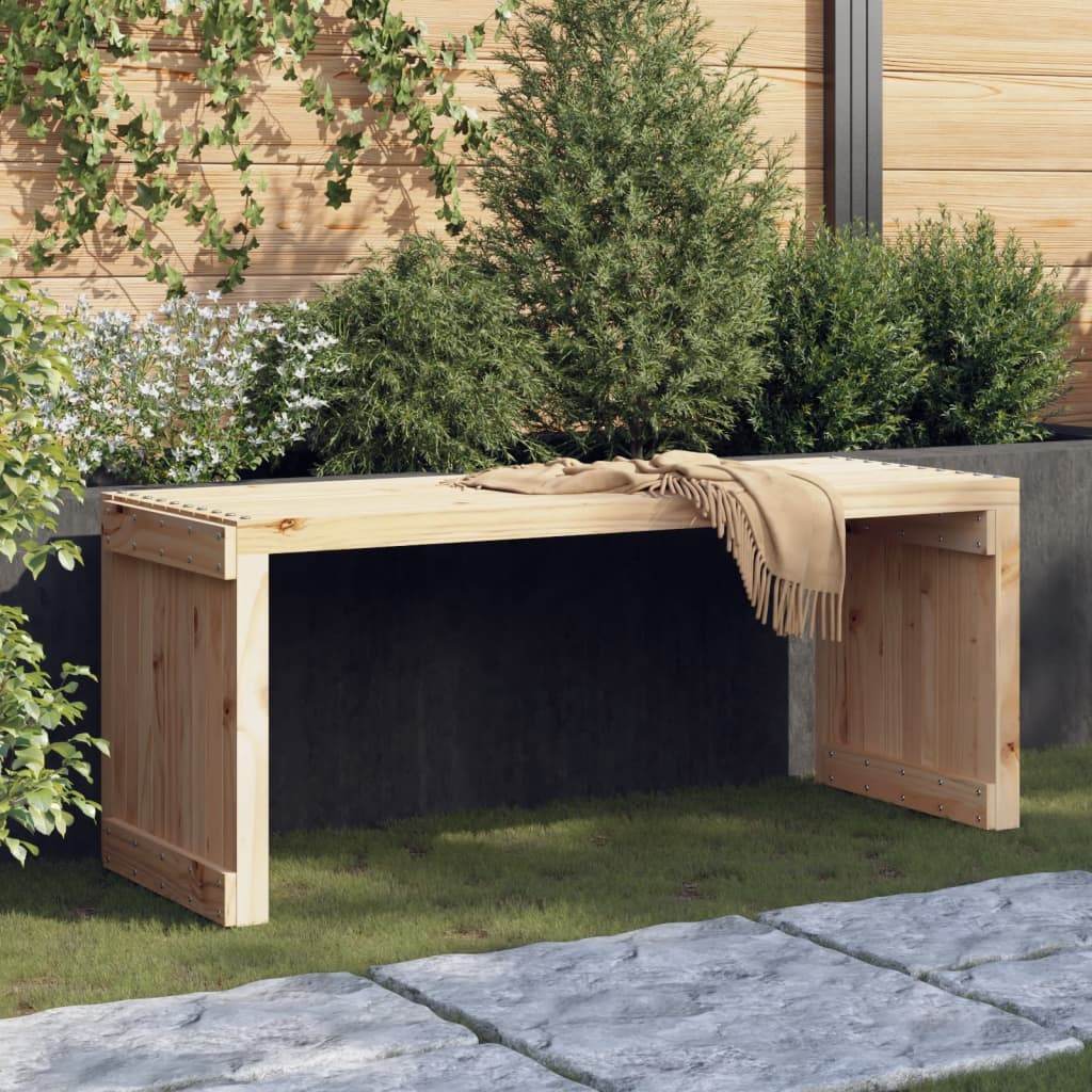 vidaXL Patio Bench Extendable Garden Bench Outdoor Seating Solid Wood Pine - Loft&Timber