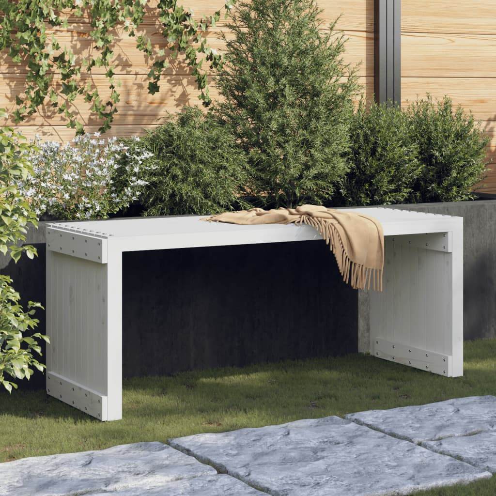 vidaXL Patio Bench Extendable Garden Bench Outdoor Seating Solid Wood Pine - Loft&Timber