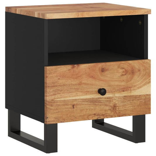 vidaXL Cabinet Storage Accent Nightstand End Table for Bedroom Solid Wood - Loft&Timber