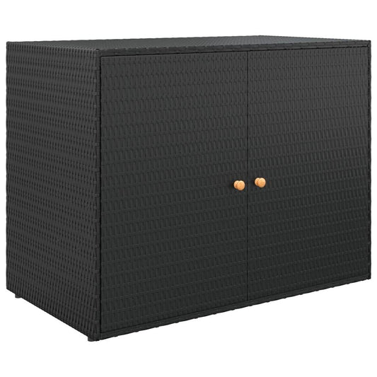 vidaXL Storage Unit Outdoor Storage Cabinet Patio Storage Box Poly Rattan - Loft&Timber