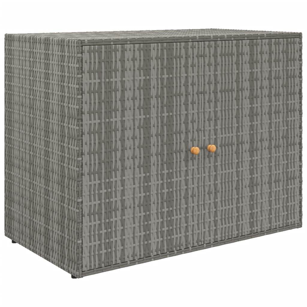 vidaXL Storage Unit Outdoor Storage Cabinet Patio Storage Box Poly Rattan - Loft&Timber