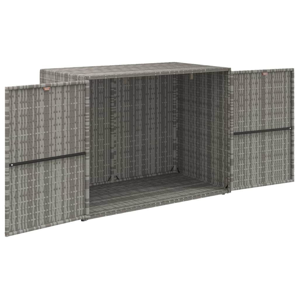vidaXL Storage Unit Outdoor Storage Cabinet Patio Storage Box Poly Rattan - Loft&Timber
