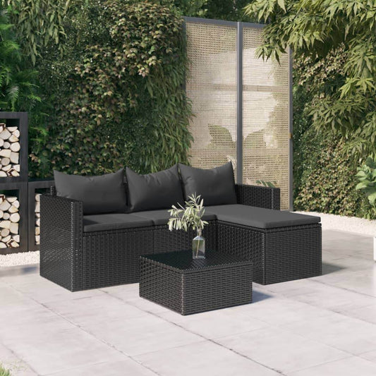Vida XL Patio Furniture Set Patio Lounge Set Outdoor Furniture Poly Rattan - Loft&Timber