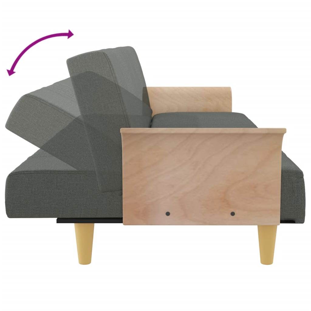 vidaXL Sofa Bed Sleeper Sofa Couch Bed Settee for Living Room Settee Fabric - Loft&Timber