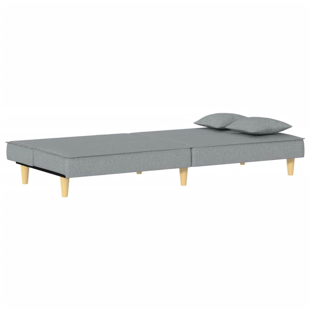 vidaXL Sofa Bed Modern Loveseat Sleeper Sofa Guest Bed with Pillows Fabric - Loft&Timber