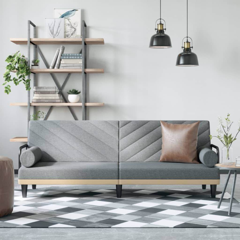 vidaXL Sleeper Sofa with Armrests Sofa Couch Recliner Chair Loveseat Fabric - Loft&Timber