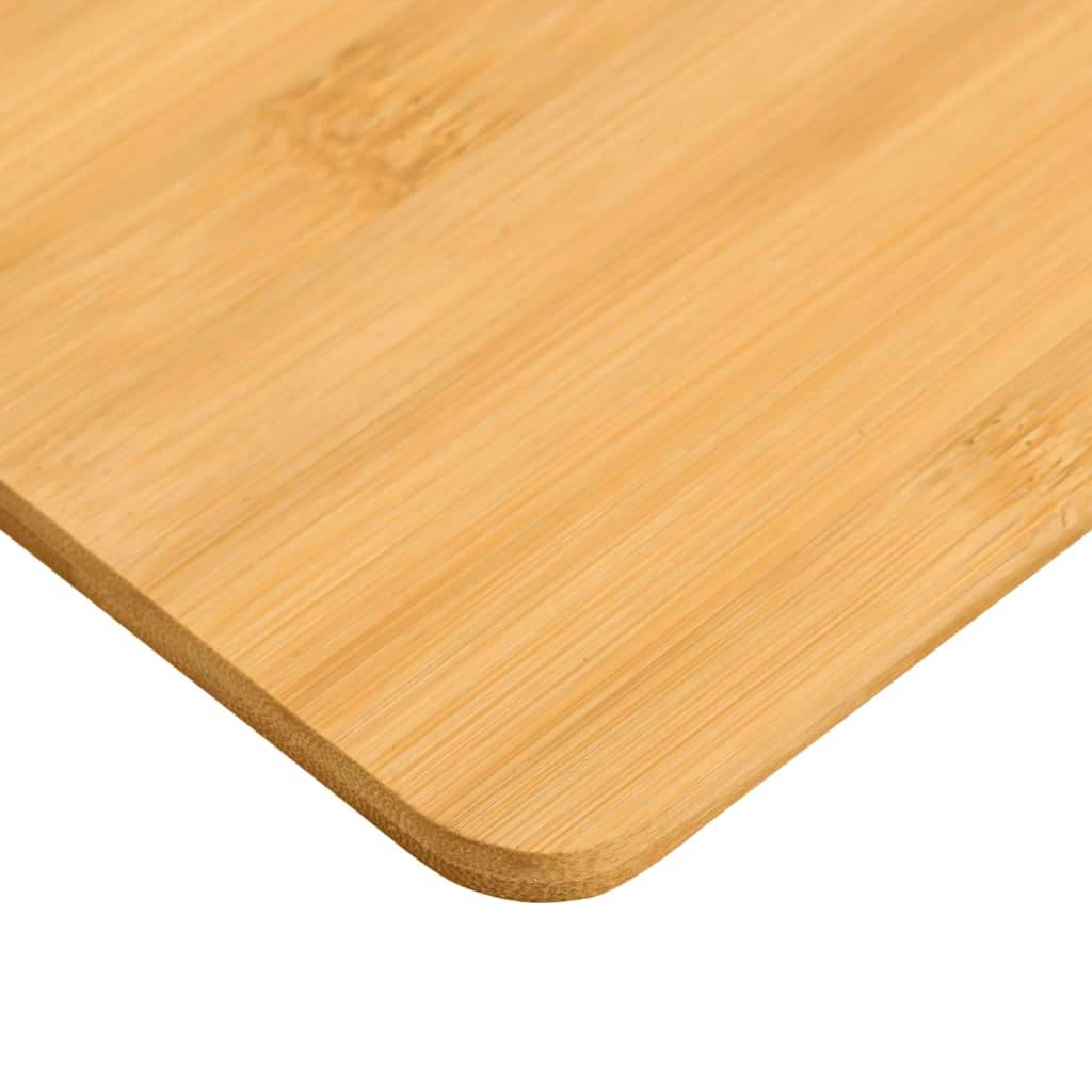 vidaXL Plate 6 Pcs Rectangular Breakfast Serving Plate for Kitchen Bamboo - Loft&Timber