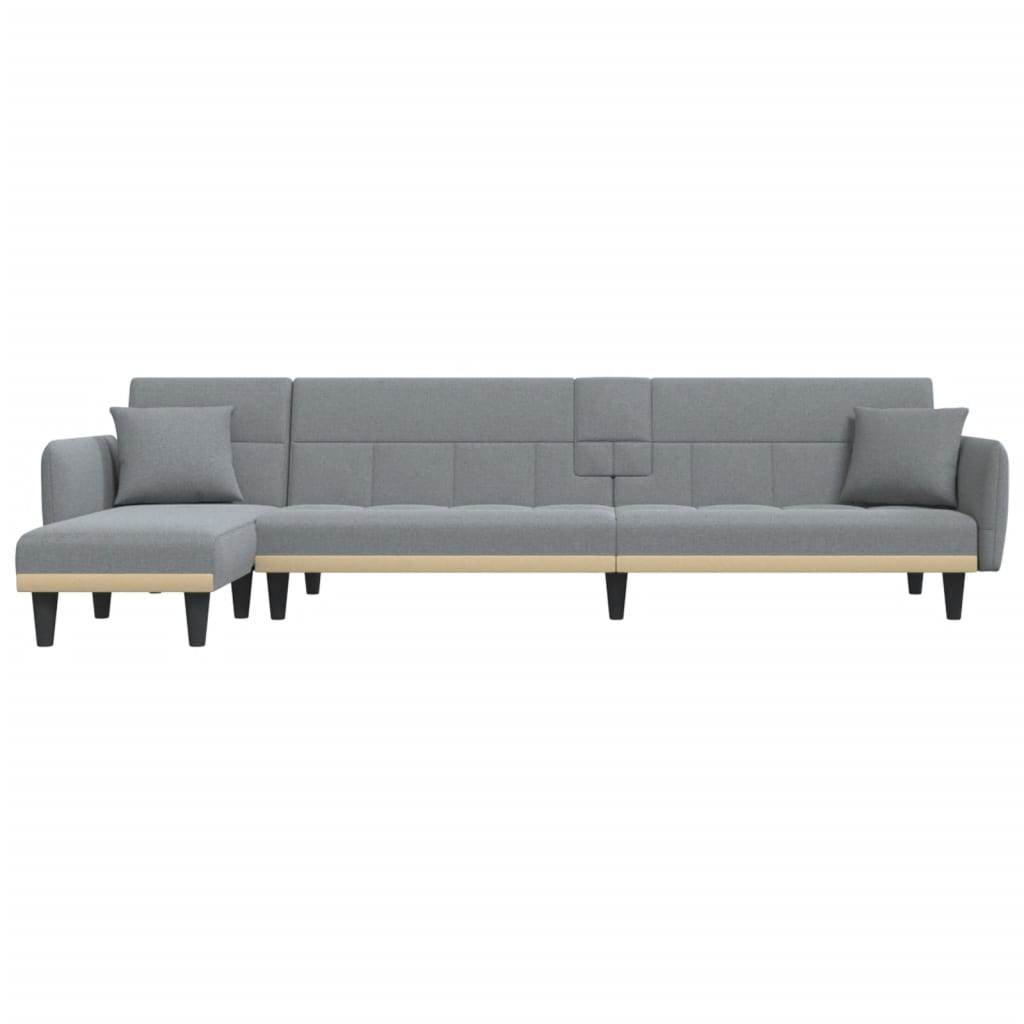 vidaXL Sofa Bed Folding Sleeper Couch Bed Settee Recliner L Shaped Sofa Fabric - Loft&Timber