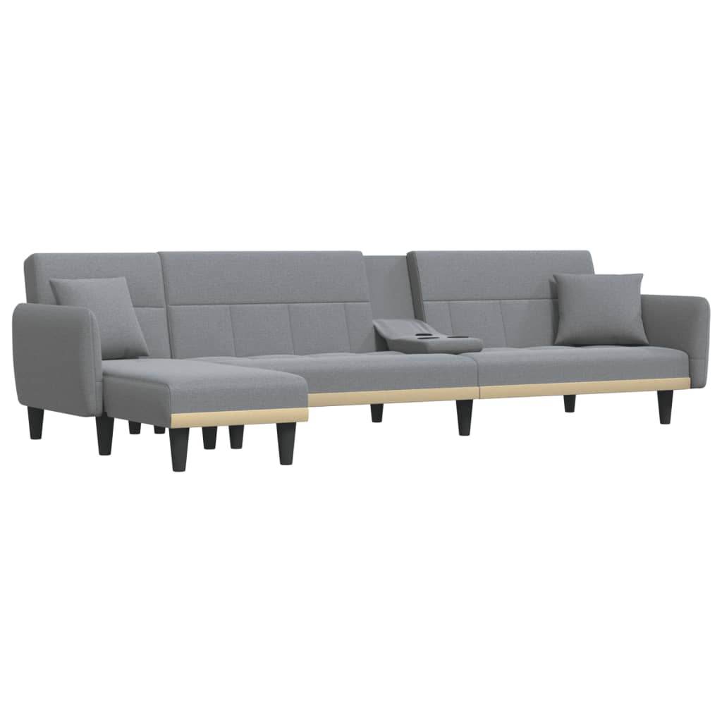 vidaXL Sofa Bed Folding Sleeper Couch Bed Settee Recliner L Shaped Sofa Fabric - Loft&Timber