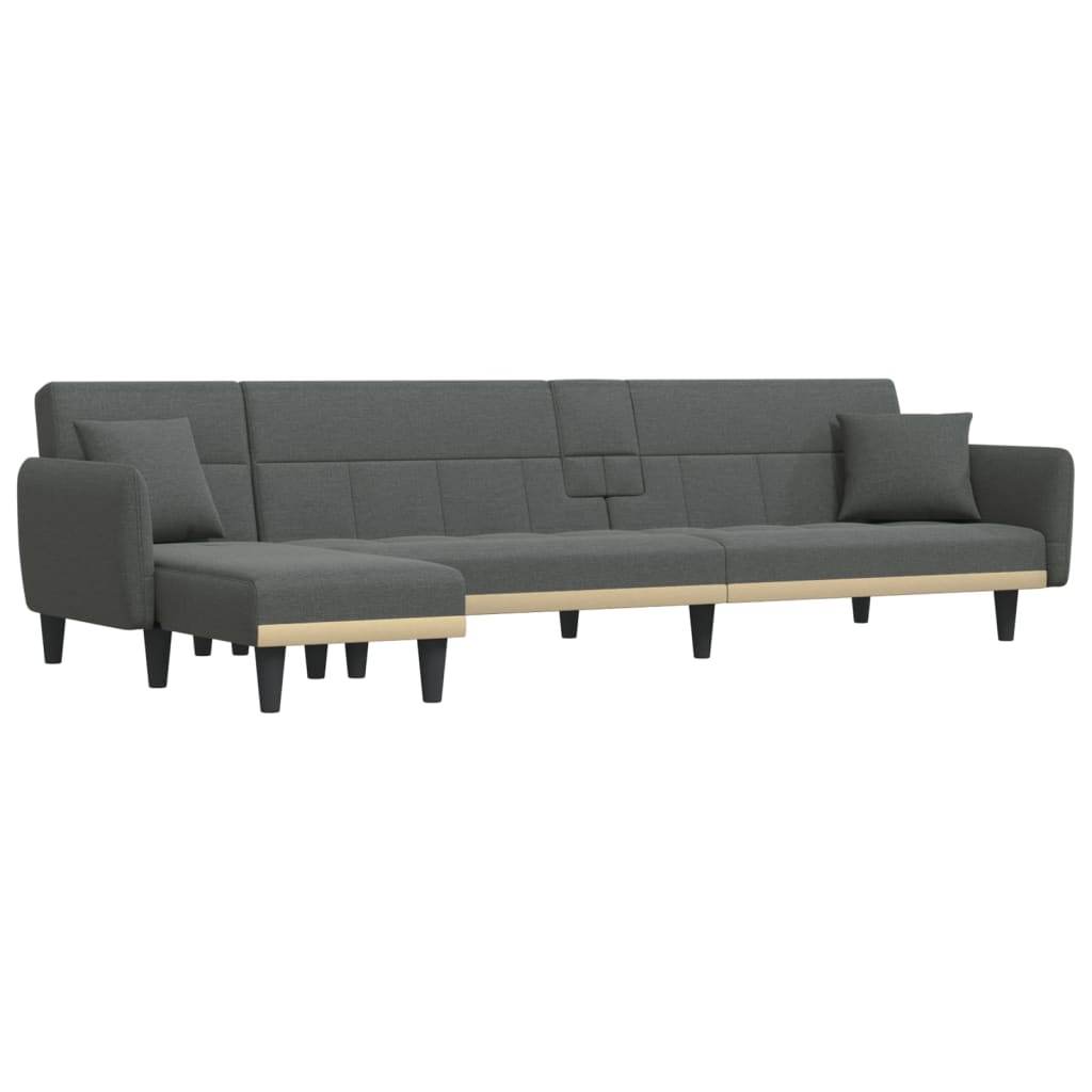 vidaXL Sofa Bed Folding Sleeper Couch Bed Settee Recliner L Shaped Sofa Fabric - Loft&Timber