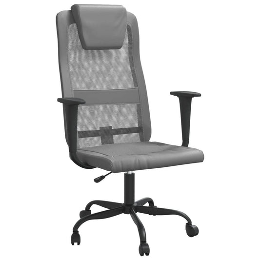 vidaXL Office Chair Office Computer Desk Chair Mesh Fabric and Faux Leather - Loft&Timber