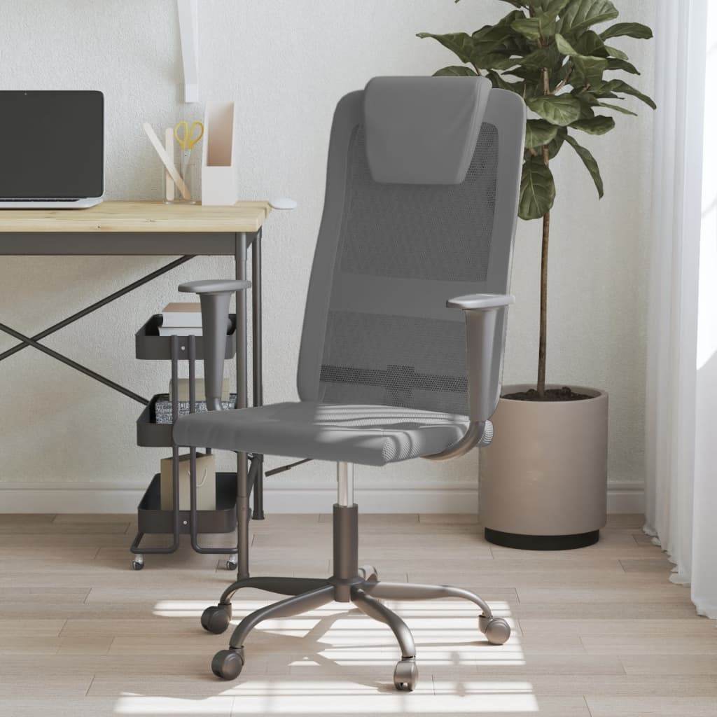 vidaXL Office Chair Office Computer Desk Chair Mesh Fabric and Faux Leather - Loft&Timber