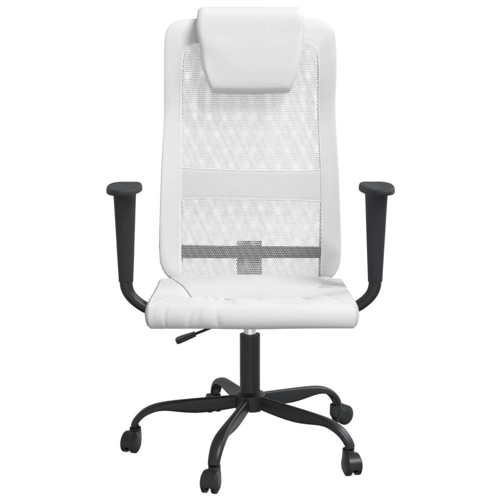 vidaXL Office Chair Office Computer Desk Chair Mesh Fabric and Faux Leather - Loft&Timber
