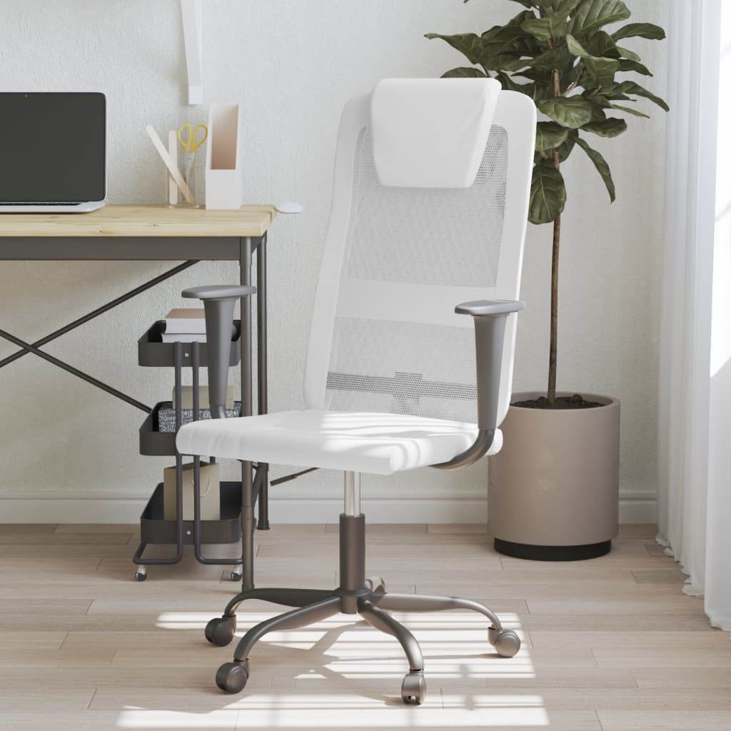 vidaXL Office Chair Office Computer Desk Chair Mesh Fabric and Faux Leather - Loft&Timber
