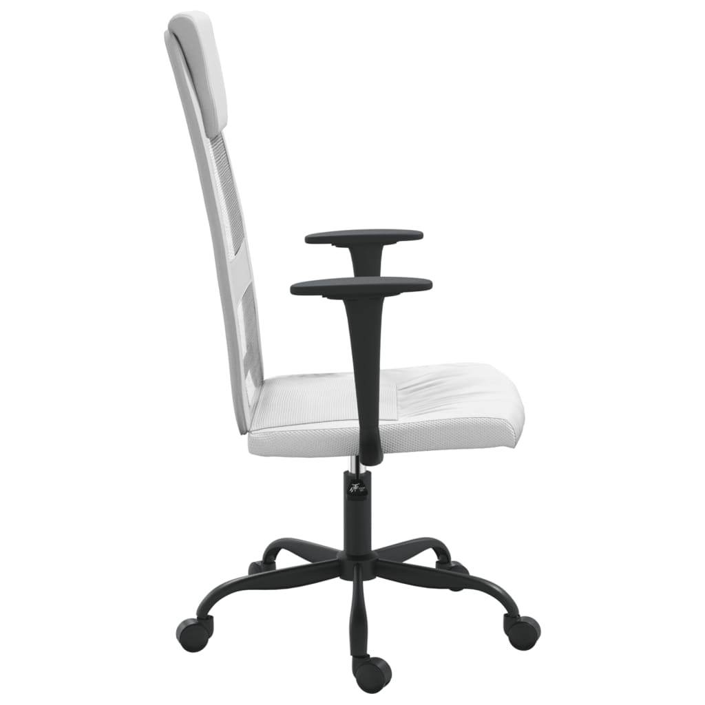 vidaXL Office Chair Rolling Computer Desk Chair Mesh Fabric and Faux Leather - Loft&Timber