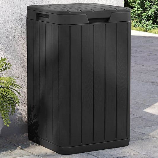 vidaXL Outdoor Garbage Bin Trash Can Garden Waste Garbage Can Trash Bin PP - Loft&Timber
