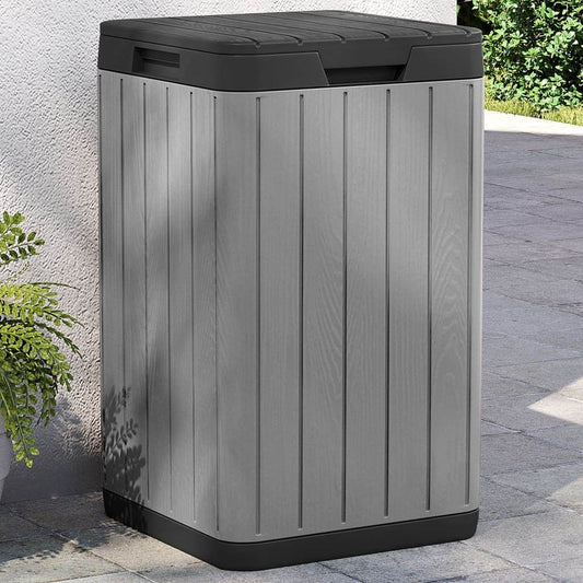 vidaXL Outdoor Garbage Bin Trash Can Garden Waste Garbage Can Trash Bin PP - Loft&Timber