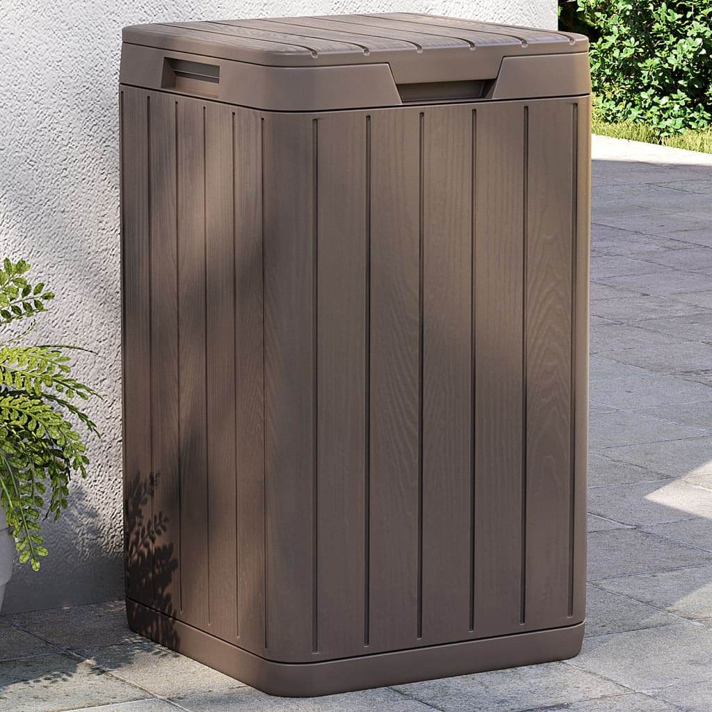 vidaXL Outdoor Garbage Bin Trash Can Garden Waste Garbage Can Trash Bin PP - Loft&Timber