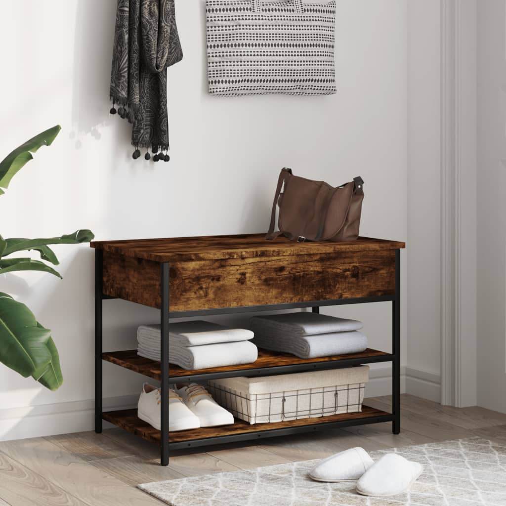 vidaXL Shoe Bench Hallway Storage Bench with Seat Furniture Engineered Wood - Loft&Timber