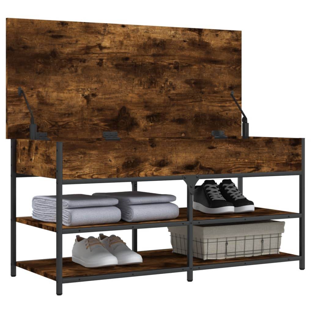 vidaXL Shoe Bench Hallway Storage Bench with Seat Furniture Engineered Wood - Loft&Timber