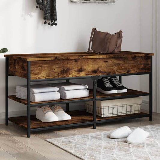 vidaXL Shoe Bench Hallway Storage Bench with Seat Furniture Engineered Wood - Loft&Timber