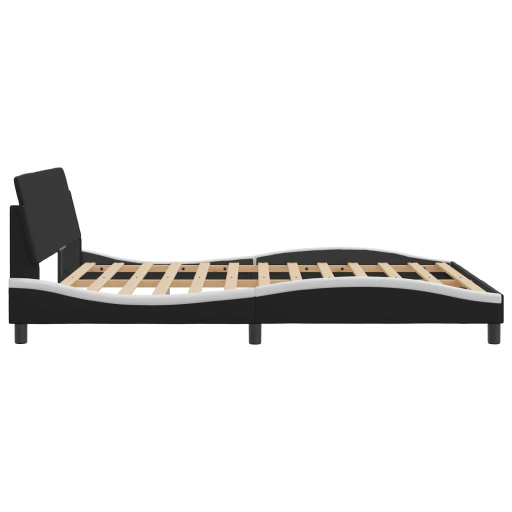 Vida XL Bed Frame without Mattress Platform Bedstead Bed Base Faux Leather - Loft&Timber