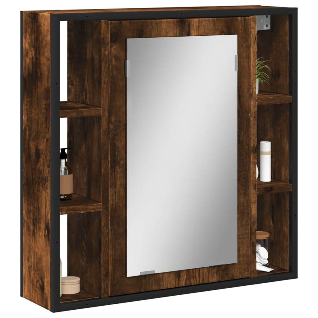 vidaXL Bathroom Mirror Cabinet Washroom Cupboard Furniture Engineered Wood - Loft&Timber