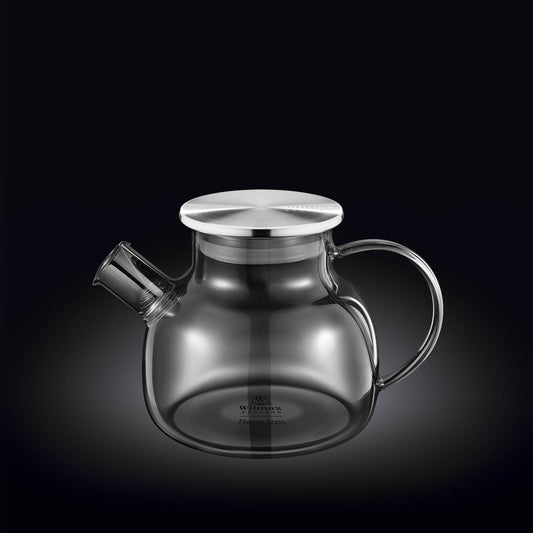 Smoky Grey Thermo Glass Teapot 32 Fl Oz | High temperature and shock resistant - Loft&Timber