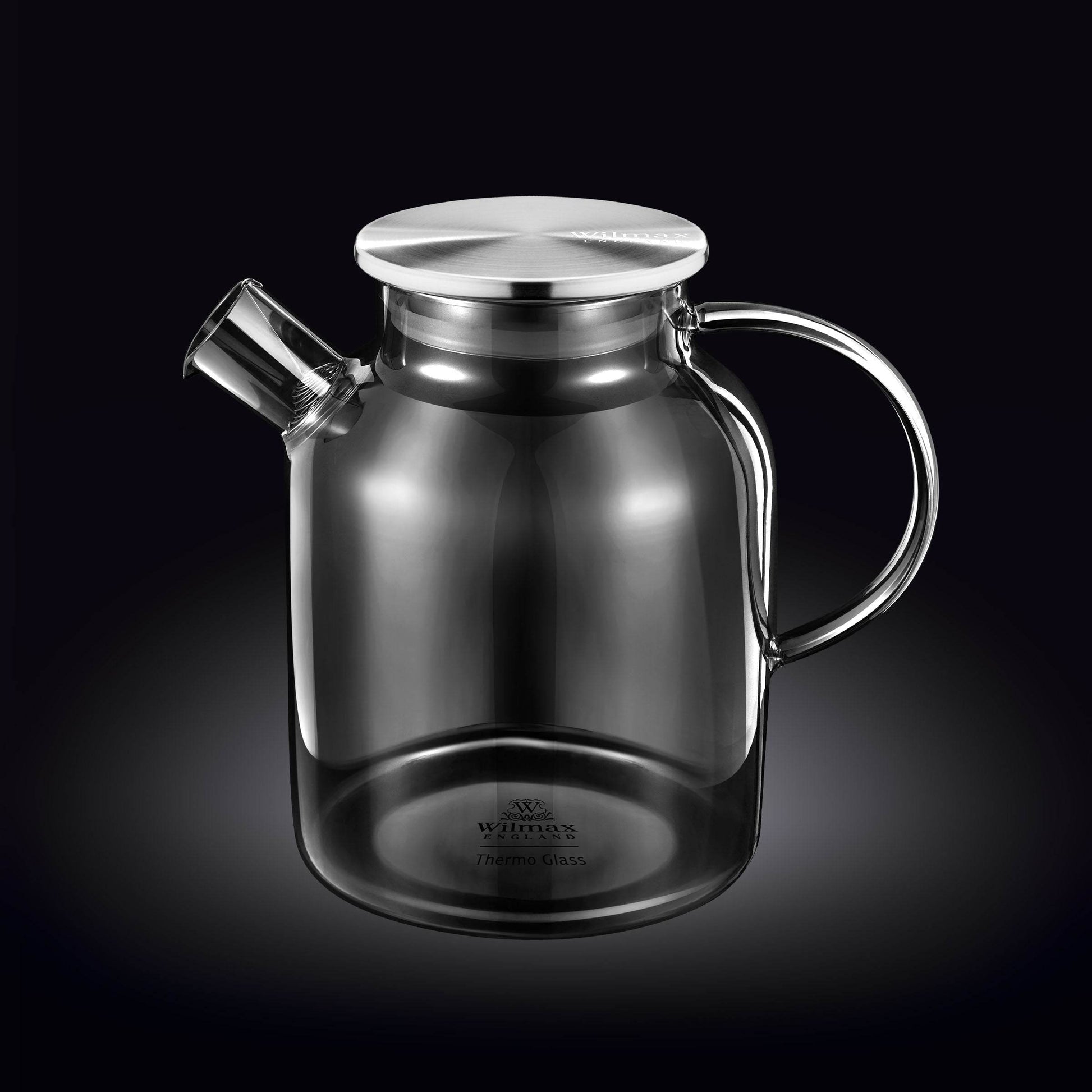 Smoky Grey Thermo Glass Teapot 54 Fl Oz | High temperature and shock resistant - Loft&Timber