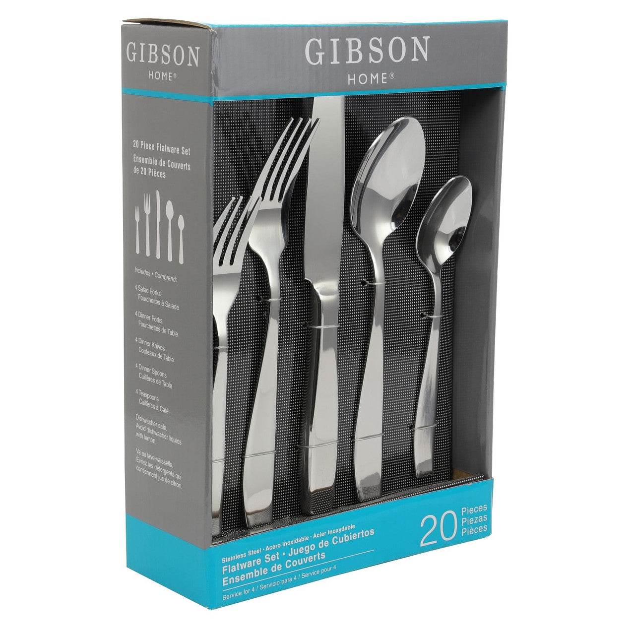 Gibson Castleford 20 Peice Flatware Set - Loft&Timber
